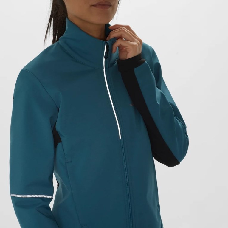 Turquoise Salomon Agile Women's Shell Jackets | IE YP0974